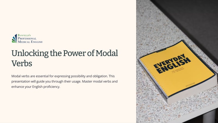 unlocking the power of modal verbs