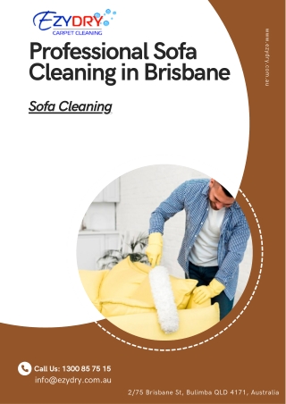 Professional Sofa Cleaning in Brisbane