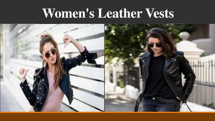 women s leather vests