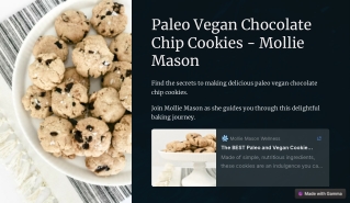 Paleo Vegan Chocolate Chip Cookies - Mollie Mason