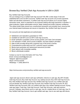 Top 15.50 Trusted Websites to Buy Verified Cash App Accounts (Old & New) in 2025
