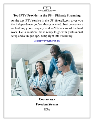 Top IPTV Provider in the US – Ultimate Streaming
