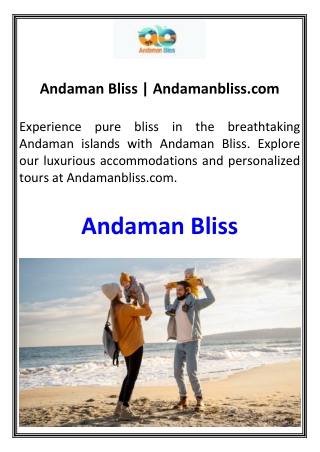 Andaman Bliss Andamanbliss.com
