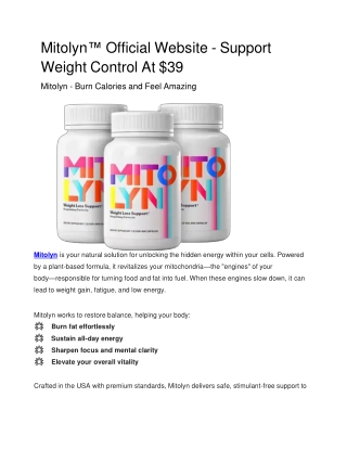 mitolyn official website support weight control at 39
