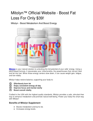 mitolyn official website boost fat loss for only 39