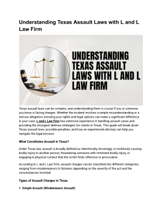 understanding texas assault laws with