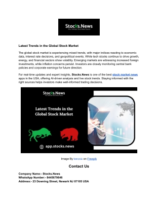 Latest Trends in the Global Stock Market