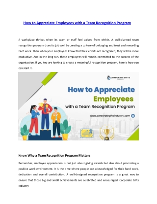 h o w to a p p rec i ate employees with