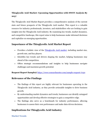 Thioglycolic Acid Market_PR