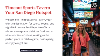Timeout Sports Tavern Your San Diego Hotspot
