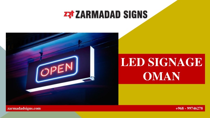 led signage oman