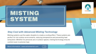 Stay Cool Anywhere with an Advanced Misting System