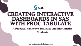 Creating Interactive Dashboards in SAS with PROC TABULATE