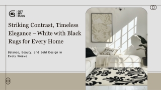 striking contrast timeless elegance white with black rugs for every home
