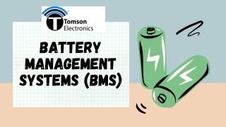 Battery Management Systems (BMS) -  Tomson Electronics