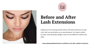 before and after lash extensions