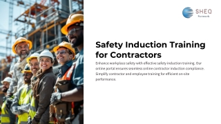 Safety Induction Training & Online Induction Portal for Contractors