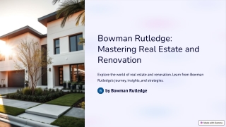 bowman rutledge mastering real estate