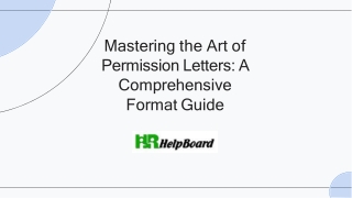 mastering the art of permission letters