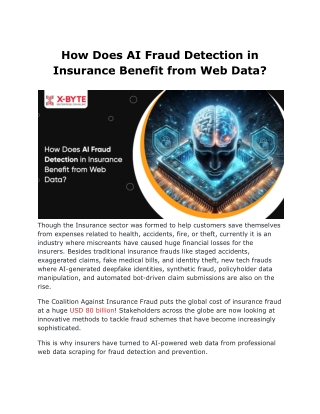 How Does AI Fraud Detection in Insurance Benefit from Web Data?