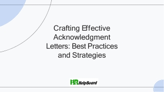 crafting e ff ective acknowledgment letters best