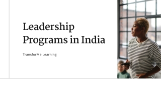 leadership programs in india