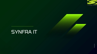 SYNFRA IT- Netwok Solution Services In Dubai