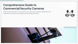 Guide to Different Types of Commercial Security Cameras