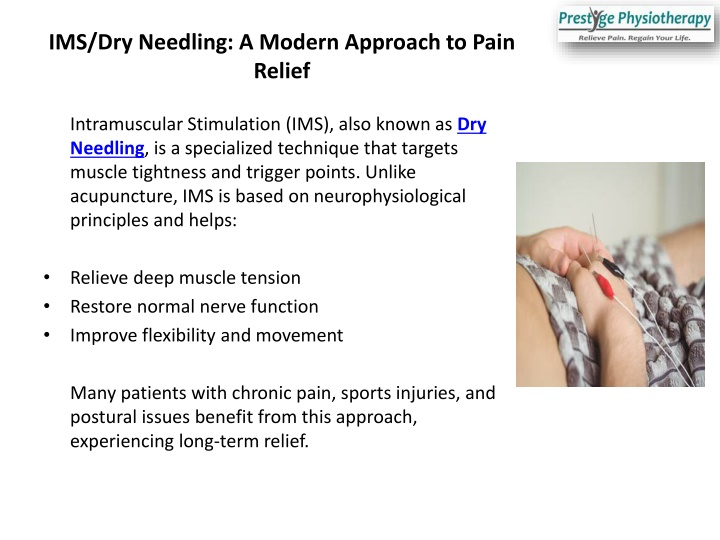 ims dry needling a modern approach to pain relief