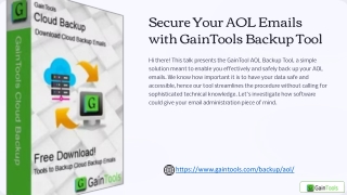 Simplifying Email Backup: A Deep Dive into GainTools AOL Backup Tool