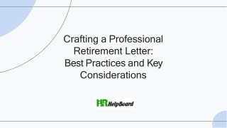 crafting a professional retirement letter best
