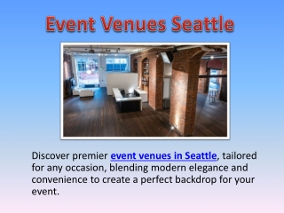 Event Venues Seattle