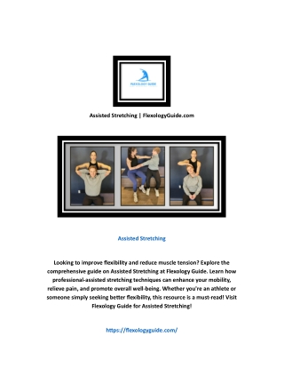 Assisted Stretching | FlexologyGuide.com