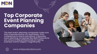 Role of Top Event Planning Companies in Corporate Success