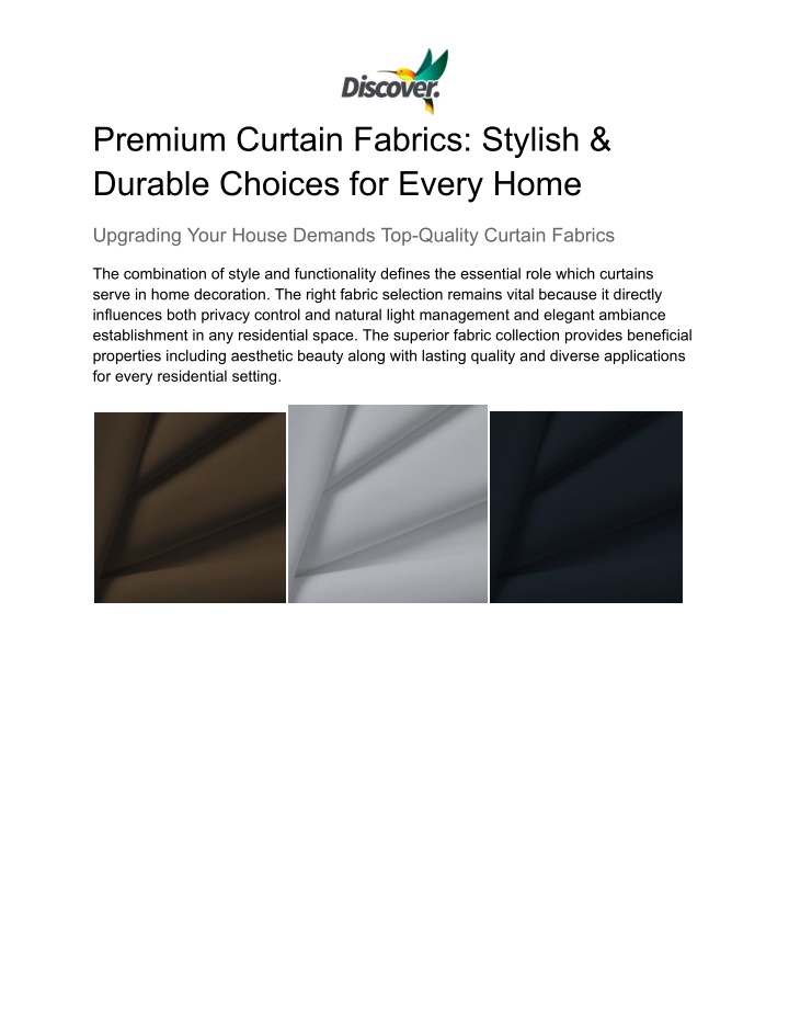 premium curtain fabrics stylish durable choices