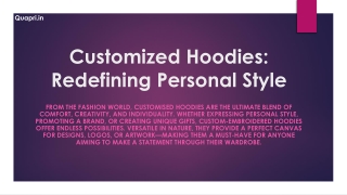 Customized Hoodies