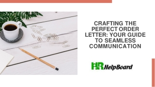 crafting the perfect order letter your guide