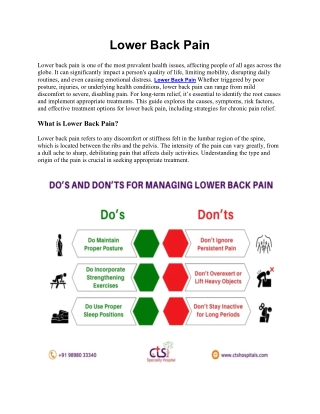 Lower Back Pain