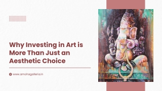 why investing in art is more than just