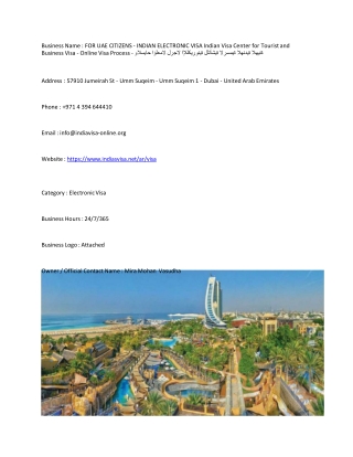 FOR UAE CITIZENS - INDIAN ELECTRONIC VISA  Indian Visa Center for Tourist and Bu