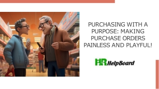 purchasing with a purpose making purchase orders