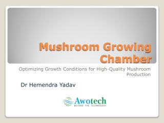 Mushroom Growing Chamber Manufacturer in India-Awotech