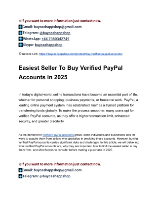 #BuyVerifiedPayPalAccounts