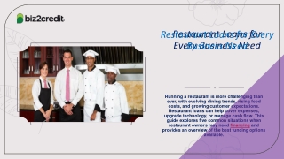 Restaurant Loans for Every Business Need