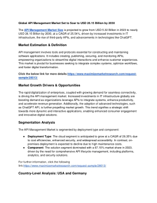 global api management market set to soar