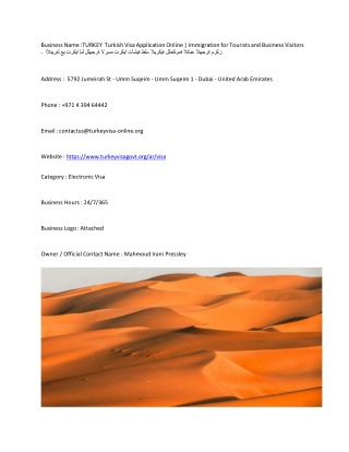 TURKEY  Turkish Visa Application Online | Immigration for Tourists and Business