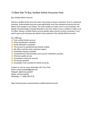 22.66 Reliable Sources for Verified Airbnb Accounts (2025-2026)