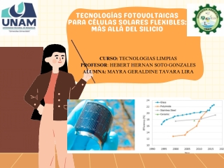 Tecnologías fotovoltaicas para células solares flexibles más allá del silicio