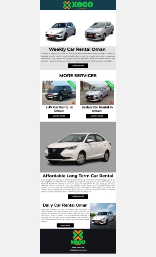 weekly car rental oman