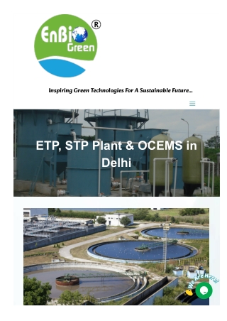 Real-Time Monitoring: OCEMS for ETP & STP Plants in Delhi